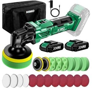 New KIMO 20V Max Cordless Car Buffer Polisher Kit 6 Speeds 6000 RPM Model 5005